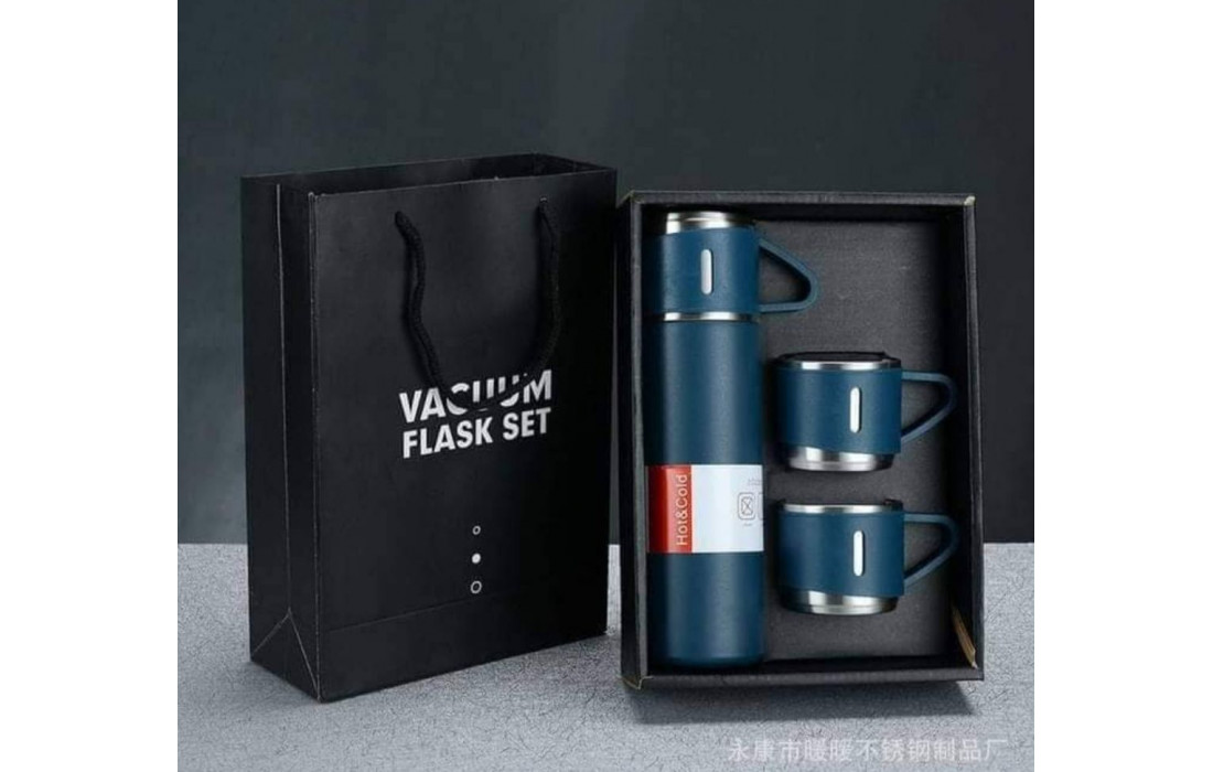 Vacuum Flask Set Stainless Steel Drinking Metal Wa...