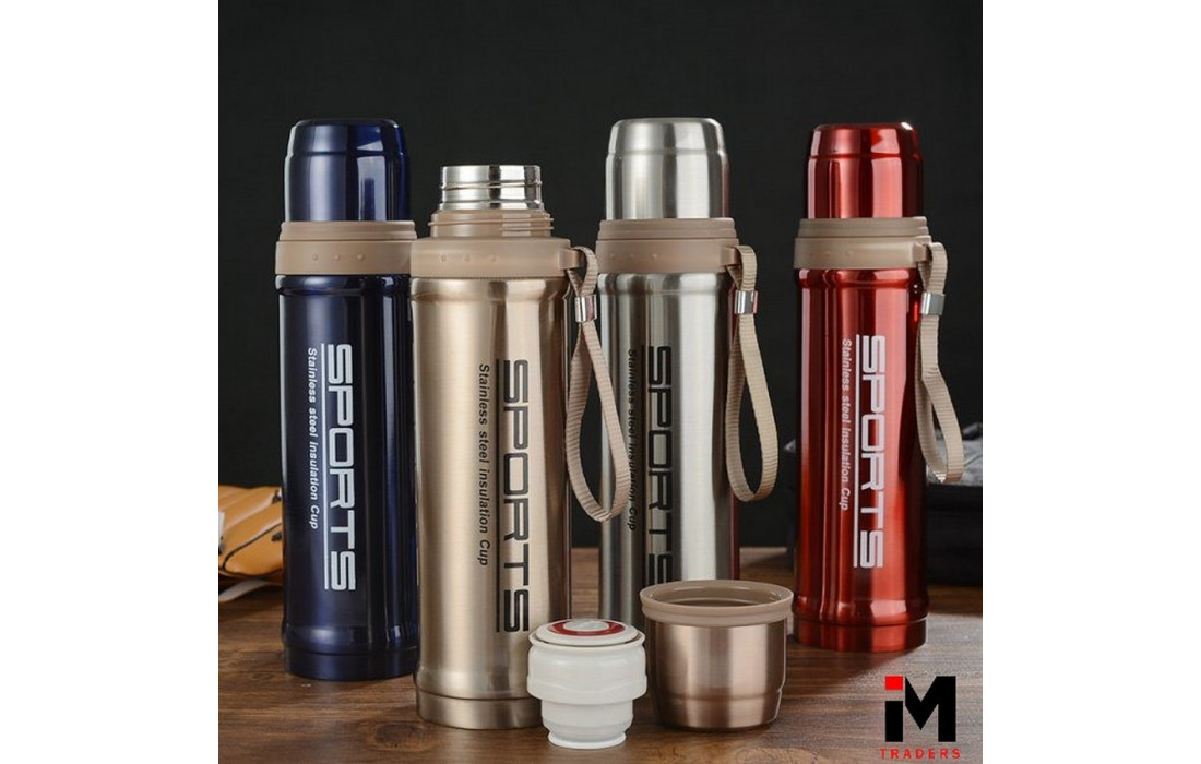 Hot And Cold Stainless Steel Vacuum Flask Water Bo...