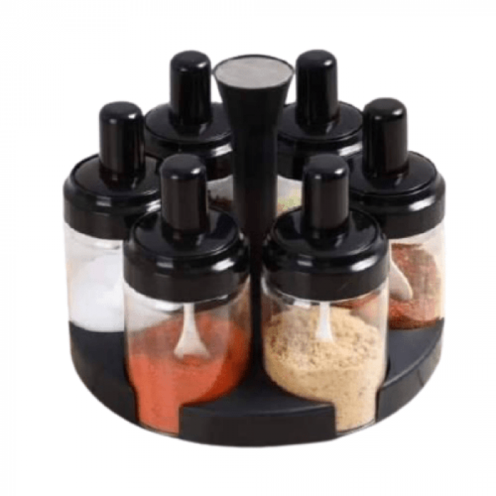  360° Spice Rotating Bottle and Condiments 6 pcs 