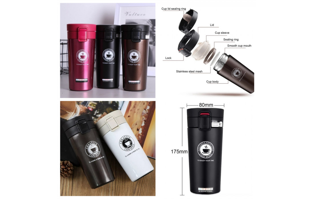 Stainless Steel Mug Thermos Vacuum Insulated Trave...