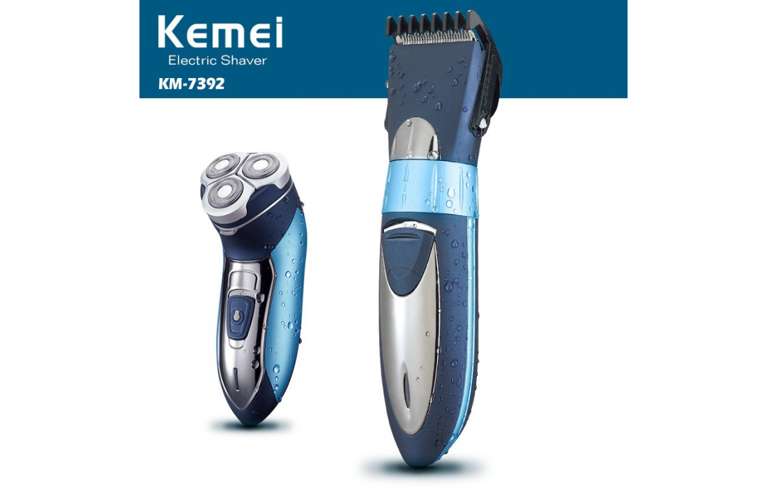 Kemei 7392 Electric Shaver For Men Razor Waterproo...