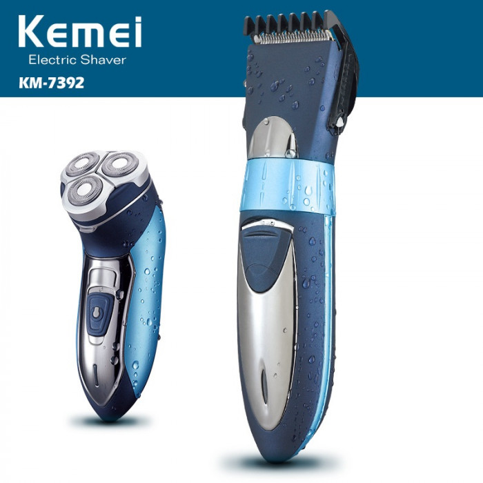 Kemei 7392 Electric Shaver For Men Razor Waterproof