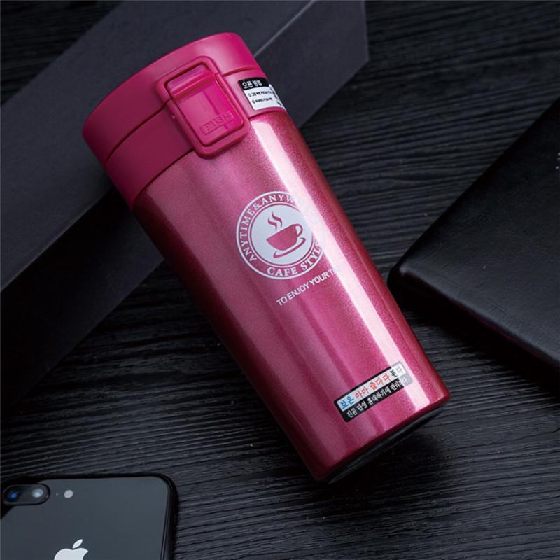 Tiken 11 Oz Insulated Coffee Mug With Lid, Stainless Steel Thermal Coffee  Mugs, 340ML Travel Tumbler With Handle - Black 